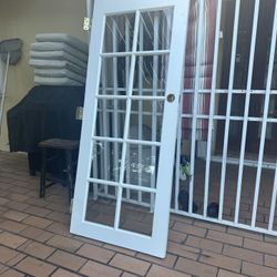 32x79.5Indoor-8 Glass (11 X11) Heavy Vintage Door