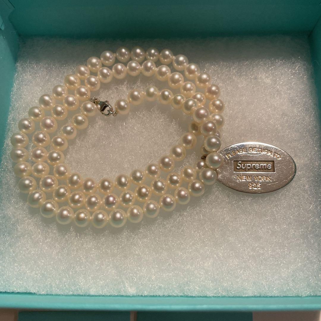 Supreme X Tiffany Co. Pearl Necklace for Sale in Houston, TX - OfferUp