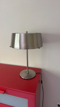 Silver Metal Table Lamp