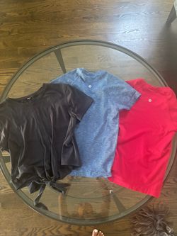 Lululemon tops shirts size 2 set of 3 activewear