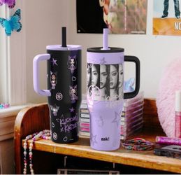 Katseye x Kuromi water tumbler with straw