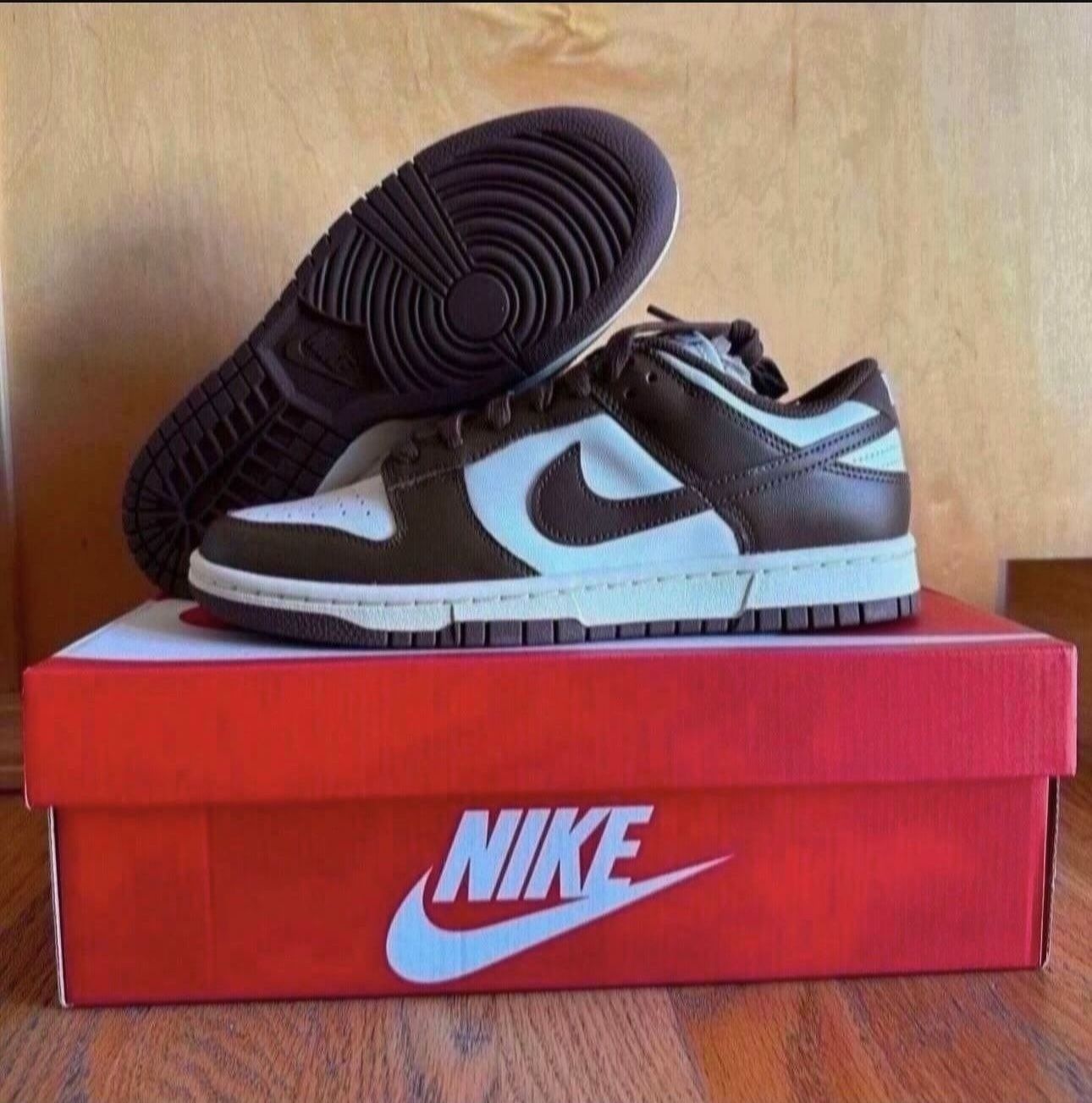 Nike Dunk Low Retro Cacao Wow Mocha Brown White DD1503-124 Women’s Size 8.5 Brand New 