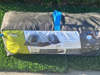 Core 6 Person Lighted Dome Tent In Carry Bag (10 ft X 9 ft 72 Inch Center Height) Easy Set Up