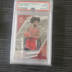 Bulls Coby White Rookie Graded Card