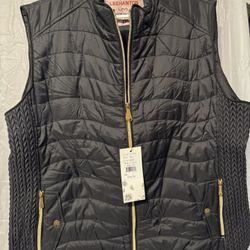 Black Quilted Vest - Size 2XL