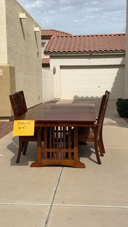 Solid wood dining set