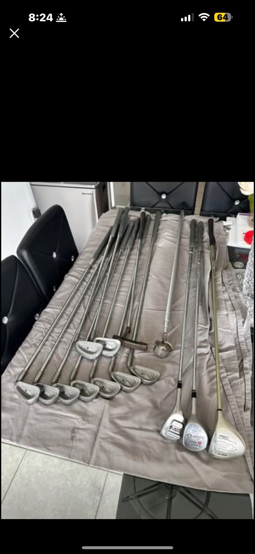 Vintage Ping Eye 2 Iron Set 4-9 W,S, Putter Karsten Phoenix AZ USA PLUS Assorted woods 1,3,5.