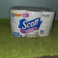 Pack 12 Rolls Toilet Paper 