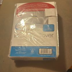 Zipper Fabric Mattress Cover Twin