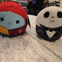 Nightmare Before Christmas Jack And Sally Squishmallows