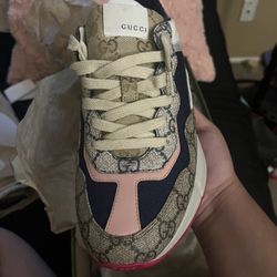 Gucci Wmns GG Rhyton 'Beige White Pink'