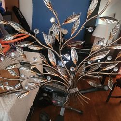 Glass branch and leaves