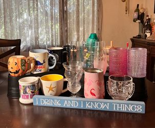 Asstd Mugs, Glasses & Drink Cups! From $3-5 each