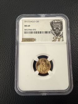 2012 GOLD EAGLE 1/10th MS69 250th anniversary