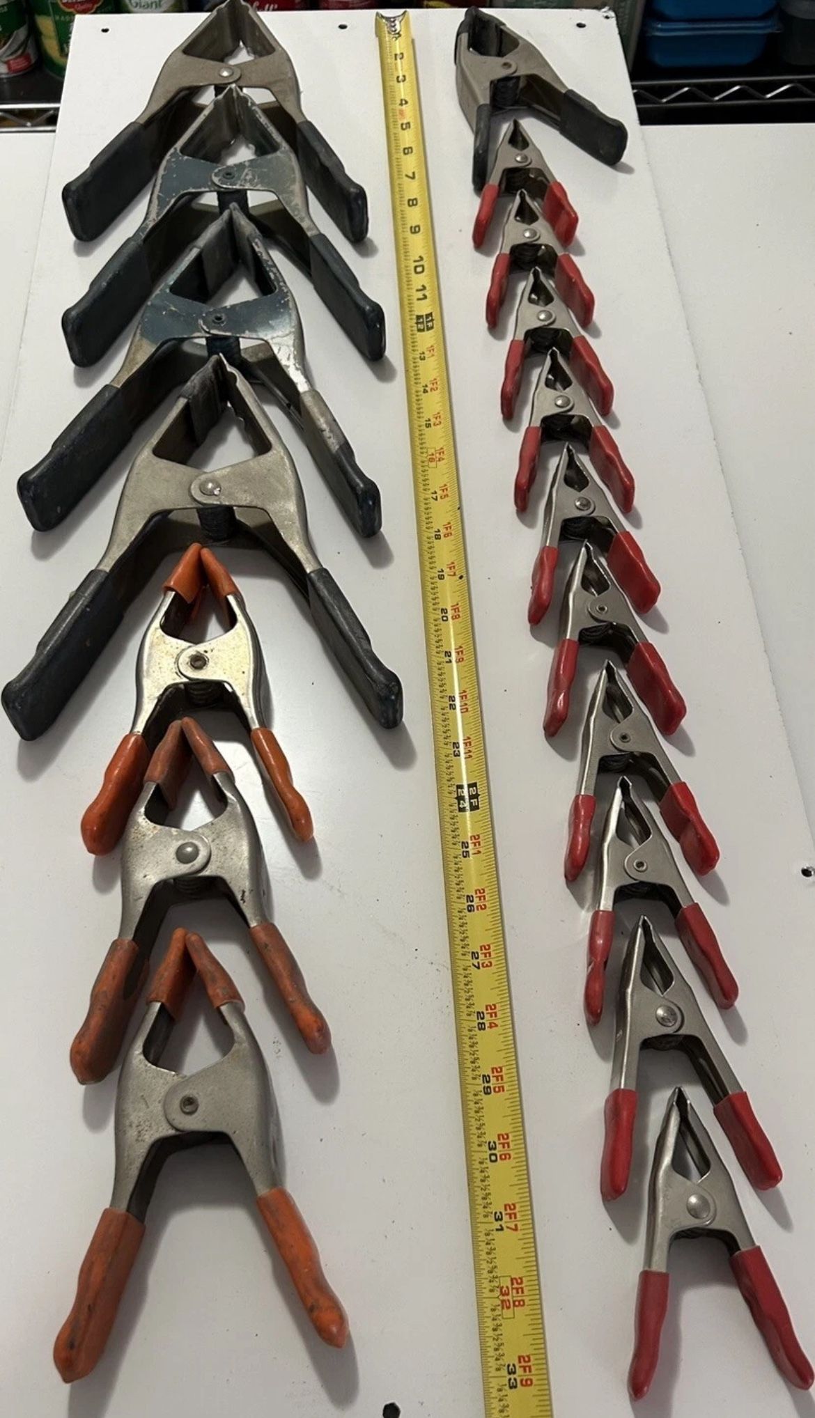 Clamps ( 8, 6, & 4“ Sizes) See Pic , 18 Total