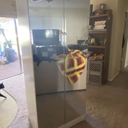 Portable Closet With Mirror 