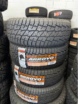 225/60/R18 marca ARROYO las 4 llantas nuevas instaladas y balanceadas