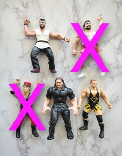 Vintage WWF Wrestling Action Figures From The '90s WOULD TRADE*