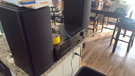 Stackable Home Stereo Two Separate Speakers