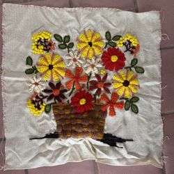 Vintage Embroidery Tapestry
