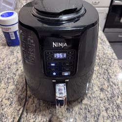 Ninja AF101 4 Quart Digital Air Fryer w/ Basket Air Fry Roast Dehydrate Tested Working 