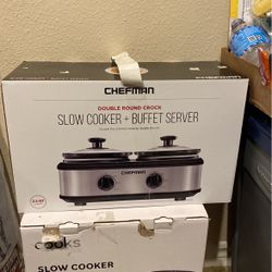 Chefman 2.5 QT Double Round Slower (NEW)