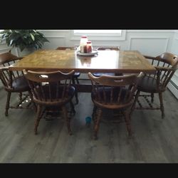 Oak Kitchen Table With Chairs Dining Room