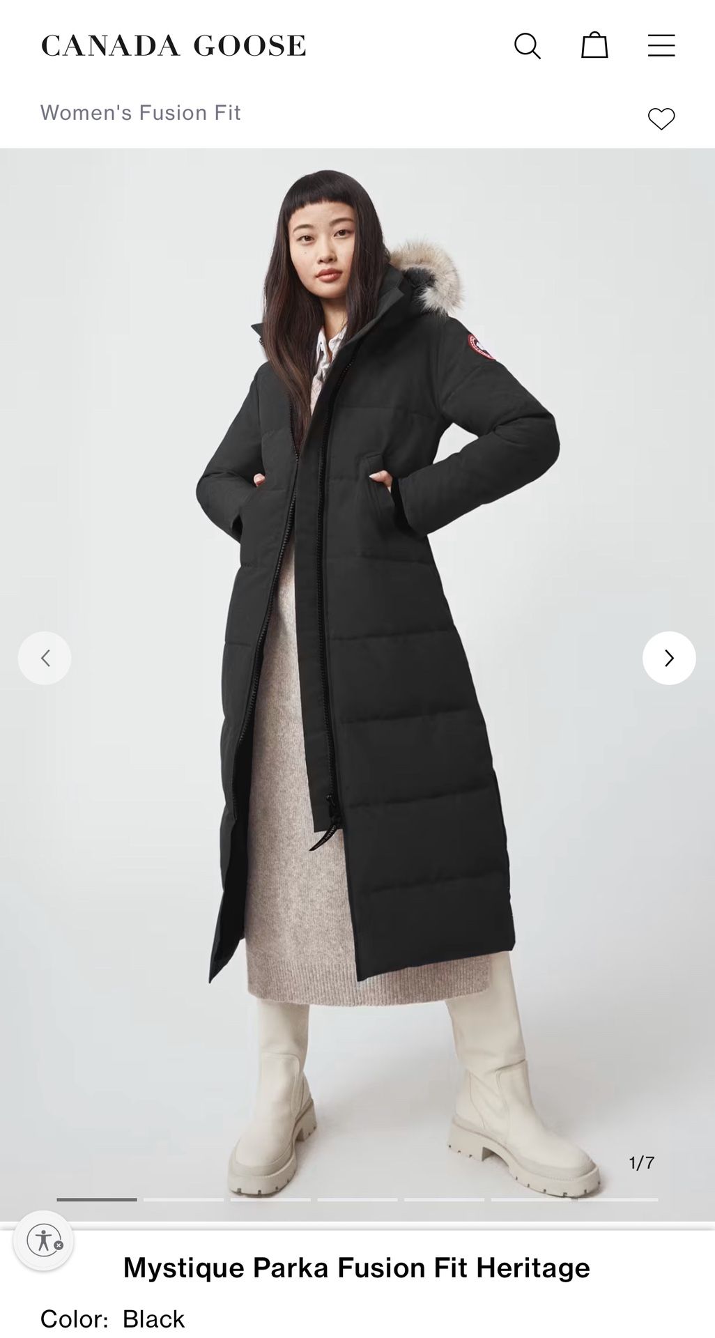 Canada Goose Mystique Parka Fusion Fit Heritage