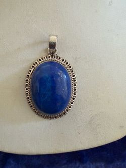 Lapis Lazuli Sterling Silver Pendant