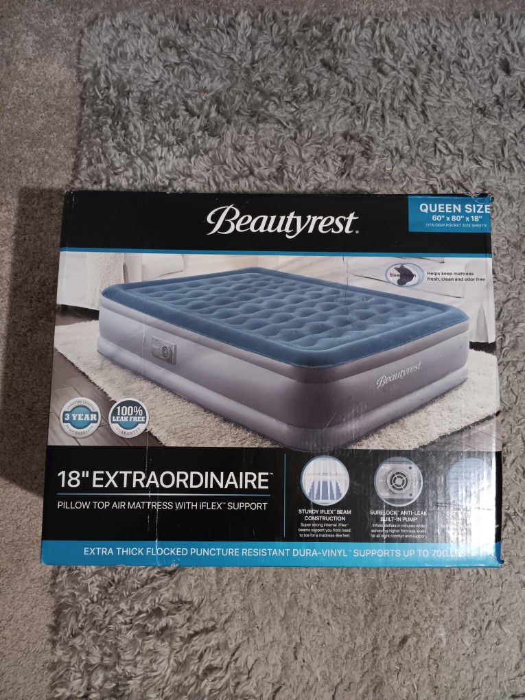 Queen size beautyrest air mattress