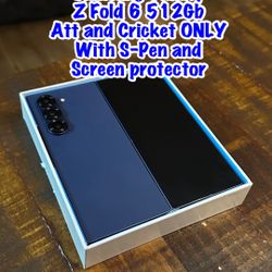 Samsung Galaxy Z Fold 6 512GB AT&T / Cricket Only – Mint w/ Box + S Pen
