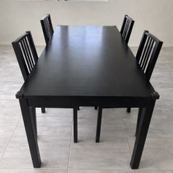 Dining Table Set - IKEA BJURSTA extendable table