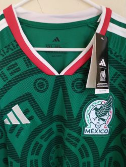 Mexico Authentic 5XL Adidas National Soccer Team Home Green Jersey
