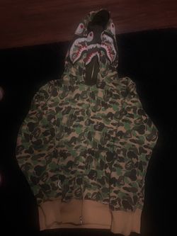 BAPE Shark Full-Zip Camo Hoodie