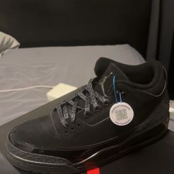 Jordan 3 Black Cat Size 10.5 