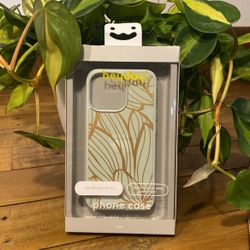 New Heyday iPhone 13 Pro Mint Green Floral phone case