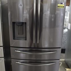 Samsung RF28R7201SG 36" Black Stainless French Door Refrigerator #113578 JL FOR SALE