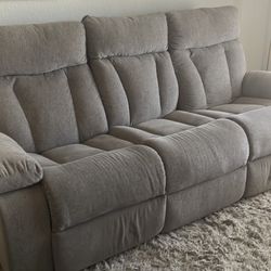 Gray Recliner Couch