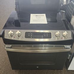 30 in. 5 Burner Element Drop-In Electric Range with Self-Cleaning Oven in Stainless Steel