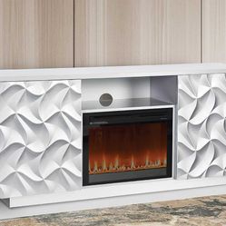 ARIANNA FIRE PLACE ! D2006-70-WH: 70"W x 16"D x 31"H ! 851 Van Houten Ave Clifton NJ 07013