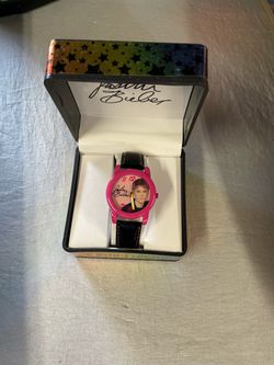 Vintage Justin Bieber wristwatch girls new but needs battery