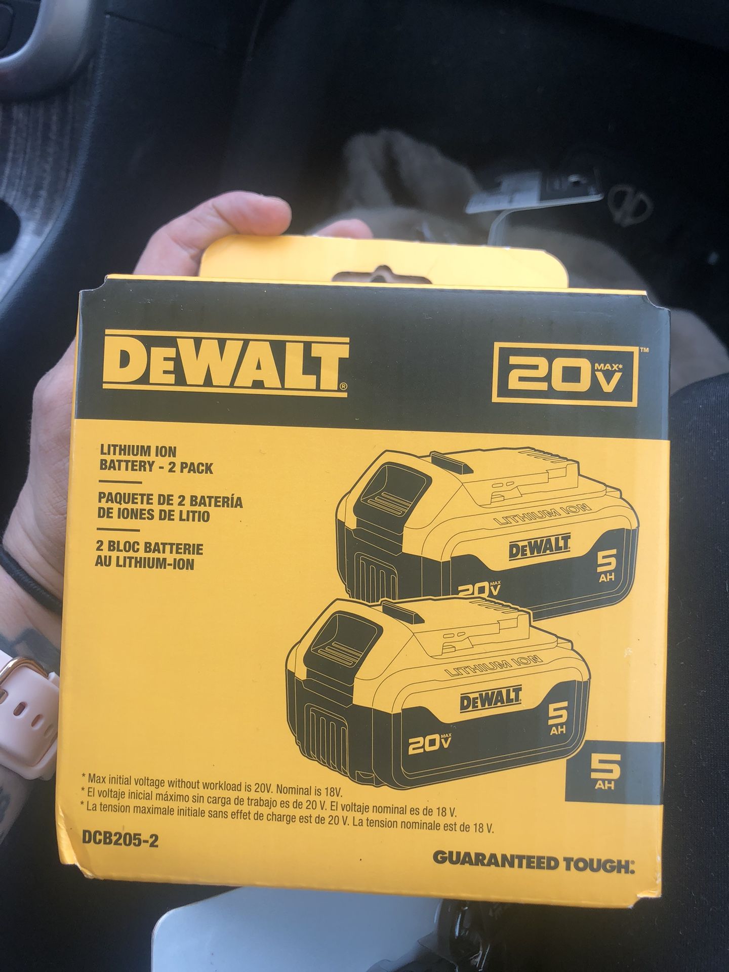 DEWALT 20V 5AH BATTERIES (2 PACK)