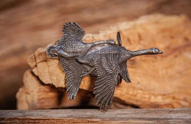 Vintage 1970 Vinegarroon Foundries - FLYING GEESE - BELT BUCKLE - MADE IN USA