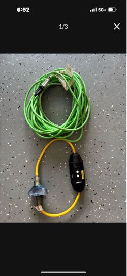 50' cord & 3' GFI 3 way plug