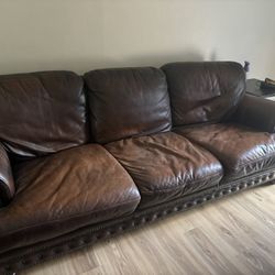 Leather 8ft Couch