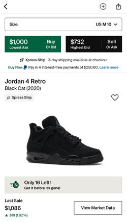 Jordan 4 Retro “Black Cat (2020)”