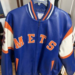 Mets Leather Varsity Jacket