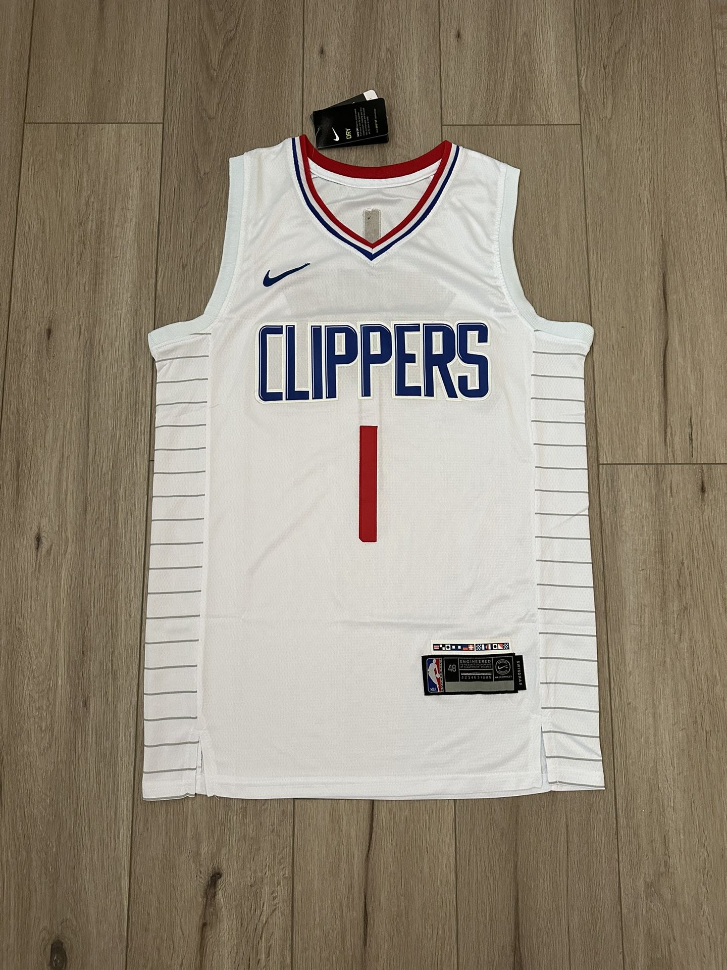 LA Clippers James Harden #1 White Classic Basketball Jersey Men’s Pluss Size