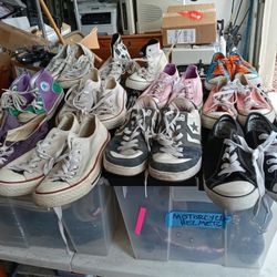 Lot Of Tennis Shoes, Used - Different Sizes