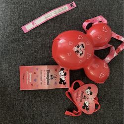 Disney Park DL Sweethearts Nite Valentine’s Balloon Popcorn Bucket Lanyard